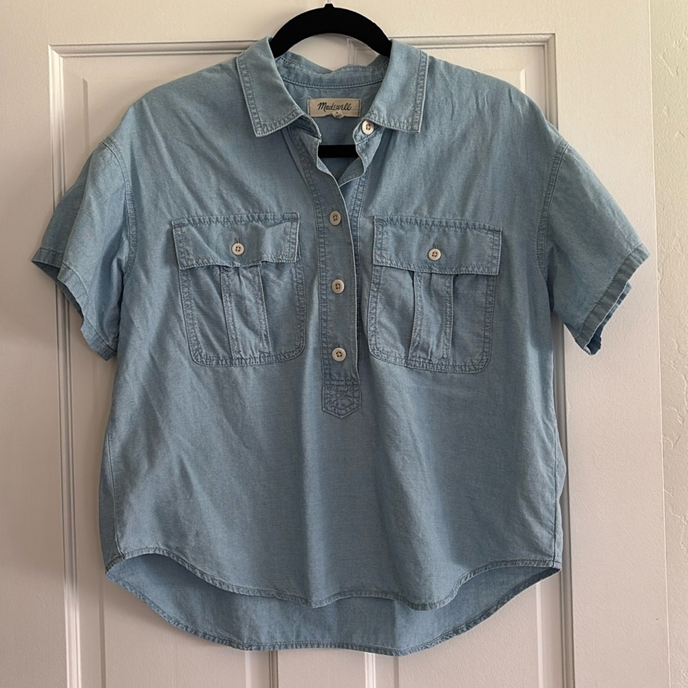 Madewell size medium collar shirt